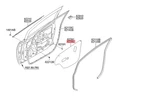 Genuine New Seal Front Door Trim, Rh Suits Kia Rio 2011-2016 #b. Fixed Price $188.27.