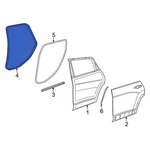For Jeep Cherokee 2014-2023 68486166AA Rear Right Inner Door Seal. Fixed Price $84.23.