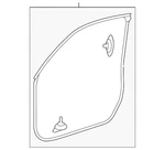 Genuine Honda Weatherstrip L Front Door 72350-TP6-A01. Fixed Price $48.97.