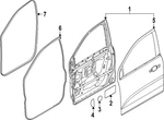 Genuine Ford Weatherstrip Assembly Door Openin N1WZ-6020531-B. Fixed Price $140.79.