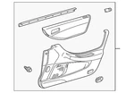 Genuine Honda Lining Assembly Front Door *B95L* (lapis) 83550-S84-A01ZA. Fixed Price $163.13.