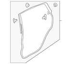 Genuine Subaru Door Weather-strip 63512FL010. Fixed Price $82.29.