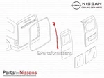 Genuine Nissan NV200 Taxi Rear Door Center Vertical Weatherstrip 9083. Fixed Price $60.64.