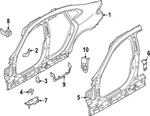 Genuine Bmw Door Pillar Post Seal 41-00-7-472-697. Fixed Price $65.02.