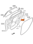 Genuine New Rear Door Partitioning Lh Weatherstrip Hyundai Genesis 2014-2016. Fixed Price $42.09.