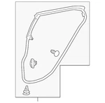 Genuine Lexus Surround Weather-strip 67871-76011. Fixed Price $122.84.
