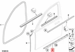 Genuine Bmw Alpina B7 E65 E66 Gasket Door Joint Bottom Front Right 51218223664. Fixed Price $276.99.