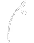 Genuine Lexus Door Shell Seal 67873-76030. Fixed Price $55.27.