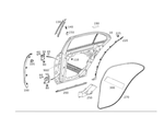 Genuine Mercedes-benz Cover Strip 213-730-03-02. Fixed Price $37.51.