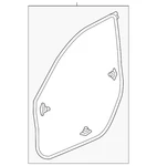 Genuine Honda Door Weather-strip 72350-TBA-A01. Fixed Price $73.40.