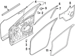 Genuine Infiniti Surround Weather-strip 808316SA0B. Fixed Price $135.39.