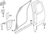 Genuine Nissan Surround Weather-strip 82831-9BU1B. Fixed Price $122.84.