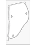 2019-2025 Acura Rdx Genuine Door Weather-strip Oem 72850-TJB-A02. Fixed Price $100.93.