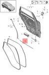 Genuine Porsche Macan Door Seal Right 95B839120B. Fixed Price $89.08.