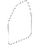 Genuine Gm Passenger Side Front Door Weatherstrip 23286280. Fixed Price $97.97.