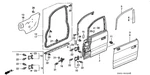Genuine Honda Sub-seal Front Door 72365-SX0-003. Fixed Price $32.64.