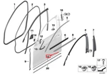 Bmw G11 Front Right Door Entrance Gasket 51767341642. Fixed Price $44.72.