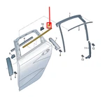 New Audi A3 Rear Left Outer Door Window Slot Seal 8Y0839475D3Q7 No Duties. Fixed Price $127.22.
