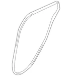 Genuine Nissan Body Weather-strip 76924-7LF0A. Fixed Price $163.34.