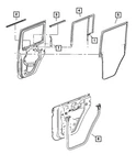 Genuine Mopar Door To Body Weatherseal Right 55395720AK. Fixed Price $103.15.