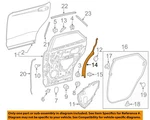 Toyota Oem 16-22 RX350,RX450H Rear Door Components-protector 678570E062. Fixed Price $111.10.