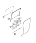 Genuine Mopar Sliding Door Weatherstrip 68268778AA. Fixed Price $64.19.