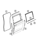 Genuine Mopar Rear Door Seal Right 68280518AB. Fixed Price $35.96.