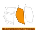 Chrysler Oem 09-20 Journey Rear Components-door W'strip 5076868AC. Fixed Price $174.17.