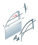 New Audi A6 C8 Front Left Outer Window Slot Seal 4K0837475AT94 4K0-837-475-A-T94. Fixed Price $99.80.