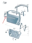New Vw Tiguan Front Right Inner Window Aperture Seal 5N08374805AP No Duty. Fixed Price $59.28.