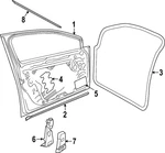 Genuine Volkswagen Door Weather-strip 5H4-837-651-A-9B9. Fixed Price $141.19.