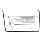 Goodmark Lh And Rh Side Pair Of Door Weatherstrips Fits Mustang GMK302242569P. Fixed Price $84.80.