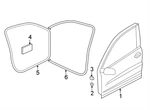 Vw/audi/porsche 5NN867911A9B9 Door Seal (front, Lower). Fixed Price $310.44.