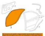 Chrysler Oem 98-99 300M Rear Door Components-w'strip Body 4780156AD. Fixed Price $69.81.