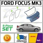2012-2018 Ford Focus Sedan 5-PIECE Rubber Seal Weatherstrip Set: 4 Doors & Trunk. Fixed Price $201.50.