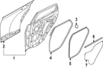 Genuine Kia Door Weather-strip 83130-GG000. Fixed Price $216.73.
