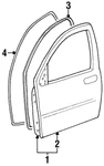 Genuine Ford Door Weather-strip F58Z-1620531-A. Fixed Price $161.21.