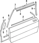 Genuine Mercedes-benz Seal Strip 107-725-12-65. Fixed Price $31.50.