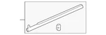 Genuine Honda Belt Molding 72410-SHJ-A11. Fixed Price $116.65.