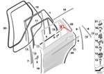 New Bmw X5 F15 Rear Inner Door Channel Seal 51227363039 Original. Fixed Price $73.09.