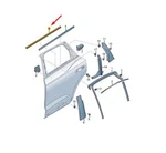 New Audi Q3 F3 Rear Right Door Window Moulding 83A839480C Genuine. Fixed Price $41.02.