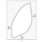 Genuine Honda Door Weather-strip 72310-30A-A11. Fixed Price $112.86.
