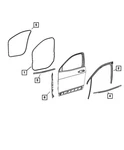 Genuine Mopar Door Belt Outer Weatherstrip Left 68442225AA. Fixed Price $104.19.