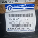 Genuine Mopar Fender To Door Weatherstrip Right 68103088AB. Fixed Price $37.00.