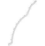 Genuine Mercedes-benz Cover Strip 167-698-06-02. Fixed Price $59.97.