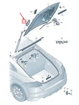 New Audi Tt Fv Left Lift Gate Gasket 8S8827359 Original. Fixed Price $53.34.