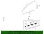 Toyota Oem 2014-2018 RAV4 Lower Molding Pad Front Door Outside 7579342060 Nip. Fixed Price $11.20.