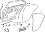 Genuine Mercedes-benz Edge Guard 214-697-02-00. Fixed Price $146.90.