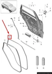 Porsche Macan Rear Door Weather Strip 95B839911 95B.839.911 New. Fixed Price $324.90.
