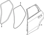 Genuine Bmw Weather-strip On Body 51-72-5-A2E-816. Fixed Price $182.29.